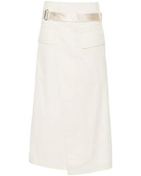Helmut Lang - Wrap Midi Skirt - Lyst