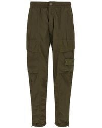 Stone Island - Nylon Smerigliato_S.I. Ghost Loose-Fit Cargo Trousers With Snap Pockets - Lyst