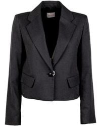 Marella - Single-Breasted Cropped Blazer - Lyst