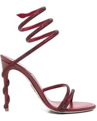 Rene Caovilla - Margot Crystal-Embellished Sandals - Lyst