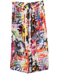 Nude:mm - Pantalon Ample À Effet Taches De Peinture - Lyst