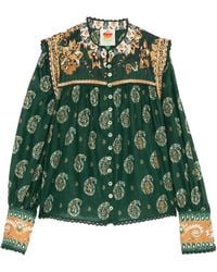 FARM Rio - Tayla Paisley-Print Shirt - Lyst