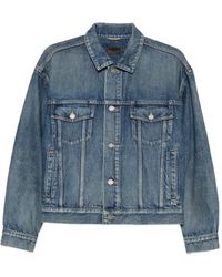 Saint Laurent - Button-Up Denim Jacket - Lyst