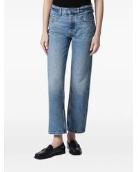 Anine Bing - Jane Washed-Effect Jeans - Lyst