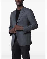 Lardini - Single-Breasted Wool Blazer - Lyst
