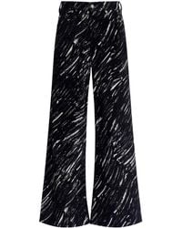 Marni - Wide-Leg-Hose Mit Print - Lyst