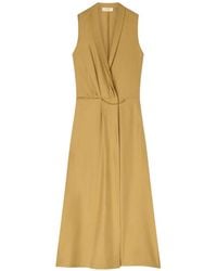 RETORI - Chain-Detail Wrap Midi Dress - Lyst
