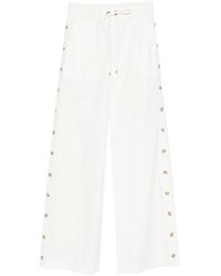 Zimmermann - Side-Button Drawstring-Fastening Trousers - Lyst