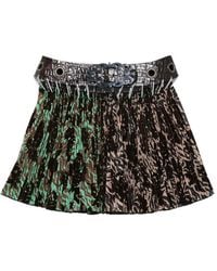 Chopova Lowena - Wilson Pleated Print Mini Skirt - Lyst