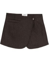 Coperni - Pinstriped Wrap Mini Skirt - Lyst
