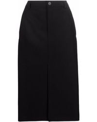 Balenciaga - Asymmetric-hem Pencil Skirt - Lyst