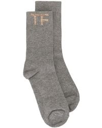 Tom Ford - Gem-Embellished Logo Socks - Lyst