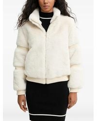 Guess - Faux-Fur Zip Jacket - Lyst