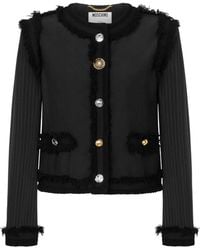 Moschino - Stretch Boucle Jacket - Lyst