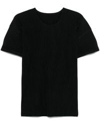 Homme Plissé Issey Miyake - Plissé-Effect T-Shirt - Lyst