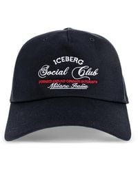 Iceberg - Embroidered-Logo Baseball Cap - Lyst