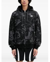 Aape By A Bathing Ape - Sudadera con capucha y motivo de mano - Lyst