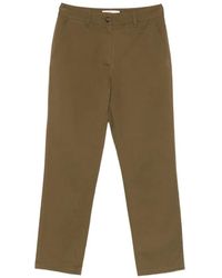 GANT - Buttoned Trousers - Lyst