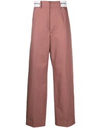 Palm Angels - Logo-Waist Cotton Trousers - Lyst