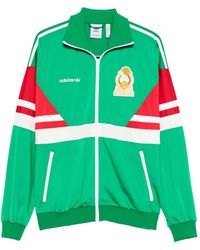 adidas - Sweatshirt With Shoulder Stripes - Lyst