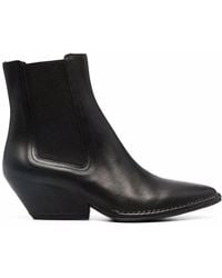 Roberto Del Carlo - Mid-Heel Leather Boots - Lyst