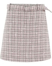 Theory - Tweed Skirt - Lyst
