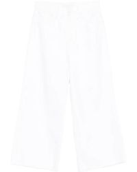 Mother - The Ditcher Roller Wide-Leg Cotton Jeans - Lyst