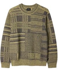 Paul Smith - Gebreide Trui Met Textuur En Patchwork-Effect - Lyst