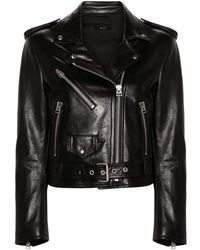 Tom Ford - Zip-up Leather Biker Jacket - Lyst
