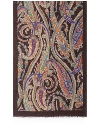 Etro - Sciarpa Con Stampa Paisley - Lyst