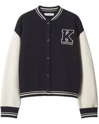 Maison Kitsuné - Logo-Embroidered Colour-Block Bomber Jacket - Lyst