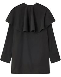 Ganni - Abito Corto Con Ruches - Lyst