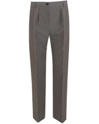 Aspesi - Pantalones Plisados A Rayas - Lyst
