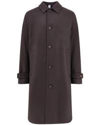 Hevò - Loconia Button-Up Single-Breasted Coat - Lyst
