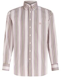 Etro - Stripe-print Button-down Shirt - Lyst