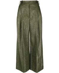 Alexandre Vauthier - Houndstooth-pattern Palazzo Pants - Lyst