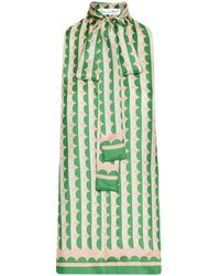 Oscar de la Renta - Blusa con estampado geométrico - Lyst