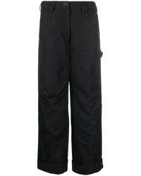 Simone Rocha - Virgin Wool-Blend Wide-Leg Trousers - Lyst