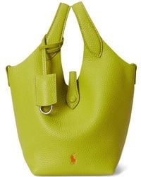 Polo Ralph Lauren - Pebbled Leather Tote Bag - Lyst