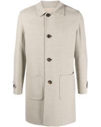 Eleventy - Spread-Collar Button-Down Coat - Lyst