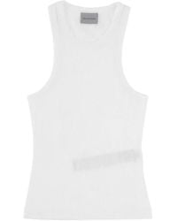 Balenciaga - Ribbed Tank Top - Lyst