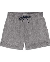 Canali - Bañador Con Estampado Gráfico - Lyst