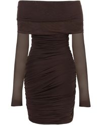 Philosophy Di Lorenzo Serafini - Draped Long-Sleeves Party Dress - Lyst