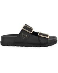 Guess - Fasten Buckled Sandals - Lyst