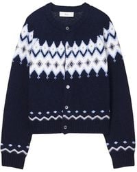 DUNST - Fair Isle Jacquard Cardigan - Lyst