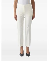 Twinset - Logo-Plaque Tailored Trousers - Lyst