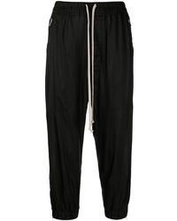 Rick Owens - Drawstring-waist Cropped Trousers - Lyst