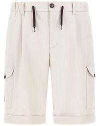 Herno - Shorts Cargo Con Coulisse - Lyst
