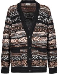 Laneus - Patterned Cardigan - Lyst