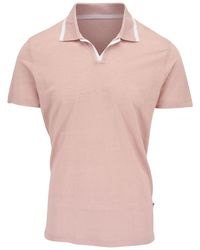 Orlebar Brown - Short-Sleeve Linen Polo Shirt - Lyst